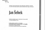 Zemřel pan Jan Šebek