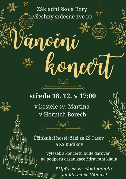 VÁNOČNÍ KONCERT 2024 plakat